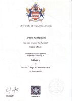 TAM Tamaras Master Degree in Publishing_images