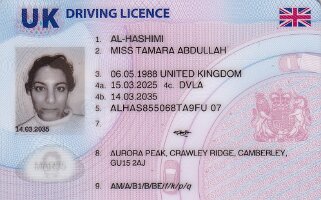 Tam British Licence